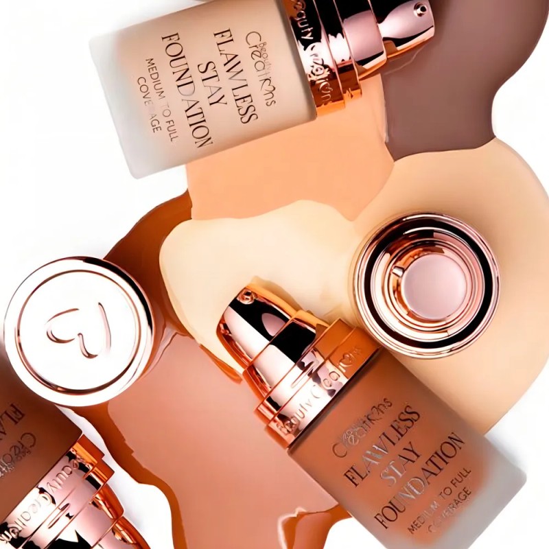 Base De Maquillaje Líquida Flawless Stay Foundation Beauty Creations Acabado