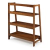 Mid Century Solid Wood Open Shelving Unit - Castanho Finish