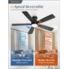 Fanbulous 46 inch Ceiling Fans with Lights, Flush Mount Ceiling