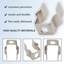 wfsulee 6pcs Metal mounting Clips for Shark Robot Vacuum Replacement Parts, fits Shark iq, ai av2501s and Other Models, Side Brush Replacement, Compatible with Shark Vacuum Brush Replacement