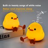 Duck Night Light with Speaker, 4 Brightness Levels, Rechargeable Baby
