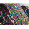 3mm Mini Rainbow Sequin Fabric 1 Way Stretch 130cm wide