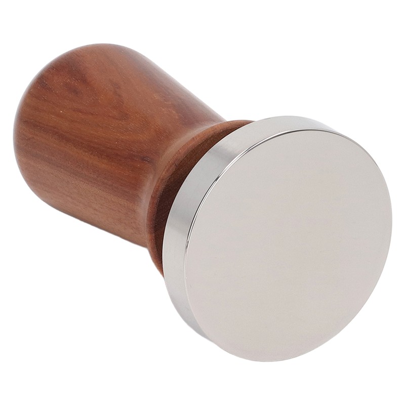 Coffee Tamper Separate Design Stainless Steel Ergonomic Wood Handle Portable