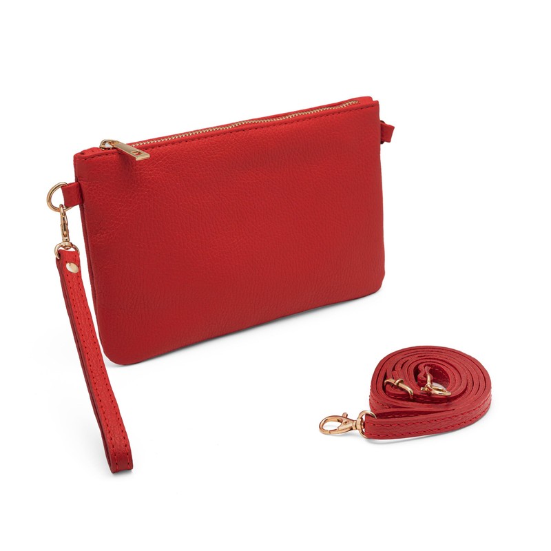 Mauro Pelletteria Women's Genuine Leather Clutch Bag - Handbag &