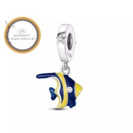 Minimalist Charm Jewelry Ocean Fish Dangle Charm For Bracelet, Animal Charm, Gift For Women