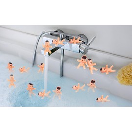 Bouclel Party Decorations Mini Plastic Babies Party Baby Party Supplies Shower ice cube Game Decor Party Supplies（40 PCS 1in）