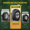 Wiltire (2 Pack) 4.10/3.50-4 Flat Free Tire and Wheel 10-Inch