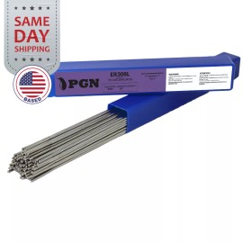 PGN ER308L 1-lb 3/32" x 16" Stainless Steel Welding Rod - TIG Filler Rod, TIG Rod