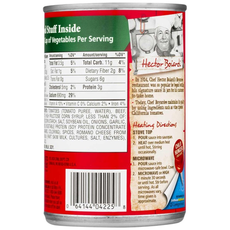 Chef Boyardee Spaghetti Sauce With Meat, 15 Oz Cans (Pack