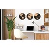 EXERZ 30cm World Map Notice Board 3 Pack Cork Memo