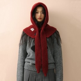 Women's Korean Style Faux Mink Balaclava Hat Hooded Scarf lf3653 One Size/M(56-58cm) Beige 3ea