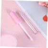 Beavorty 10pcs Lip Gloss Tubes Pink and Black Lids Portable