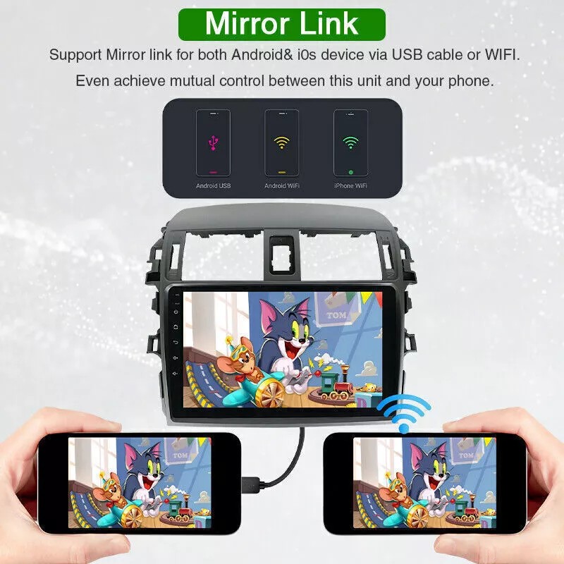 A-Carplay Carplay For Toyota Corolla 2009-2013 Radio Stereo Android 12