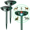 Kittmip Ultrasonic Animal Repellent Outdoor Solar Powered Repeller Cat Dog
