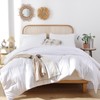 ROSGONIA Comforter Full Size for Girls Boys Teens White, 3pcs