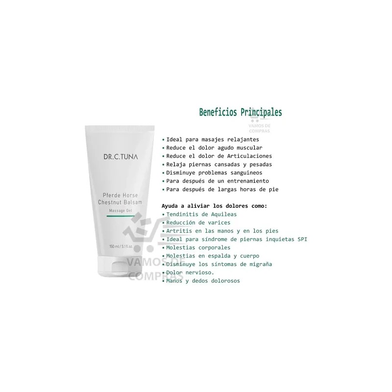 Gel de Masaje con Castaña de Indias y Extractos Naturales
