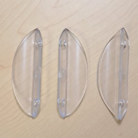 Vertiglide Pull Handle Kit for Vertical Honeycomb Shades Hunter Douglas (Clear, Pack of 3)