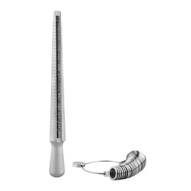 SE 10" Premium Metal Ring Stick & 36Pc Ring Sizer Set - Jewelers' Sizing Tool with Non-Rolling Design -JT109-2