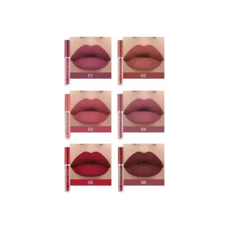 Kit De Labios Mate Hermoso, Set De Regalo De 6