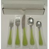 FIESTA CHARTREUSE SWIRL FLATWARE 5 Pc Set From "New 1999