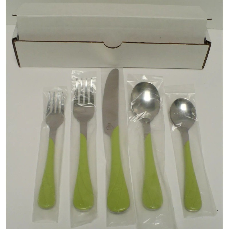 FIESTA CHARTREUSE SWIRL FLATWARE 5 Pc Set From "New 1999