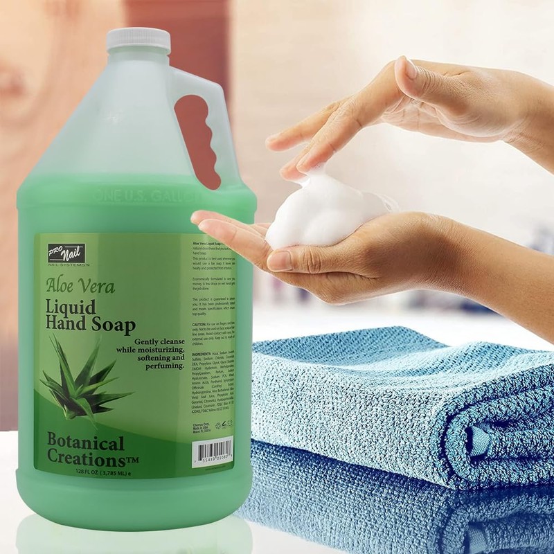 PRONAIL - Liquid Hand Soap Refill, Aloe Vera, 1 Gallon