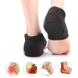 Help Green Heel Protector Pad, 3cm Height Increase, Posture Correction, Foot Care Foot Pad, Crack Prevention Foot Pad Large L