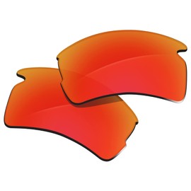 Glintbay 100% Precise-Fit Replacement Lenses for Oakley Flak 2.0 Asian Fit (AF) OO9271 - Polarized Fire Red Mirror