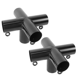 Aoneky 1 3/8'' 5 Way Flat Top Center with Leg Corner Canopy Fitting - Fits 1" EMT - Cage Frame Corner Kit (2pcs Set)