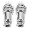 2PCS 12 Pin Aviation Connectors Zinc Alloy Electrical Plug and