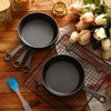 Remerry 20 Sets 4 Inches Cast Iron Skillets Mini Black