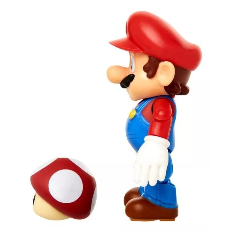 Jakks Pacific Figura Coleccionable Mario Bros + Accesorio Articulada 10cm
