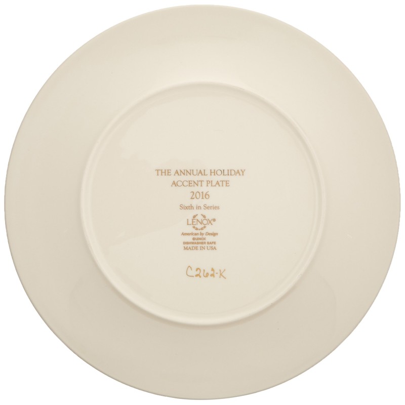 Lenox 2016 Annual Holiday Accent Plate, Ivory