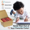 Lucky Art Crayonology 80 Count Single Color Crayons Bulk Pack