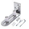 GIFSIN Chrome Plated Floor Guide 2P Sliding Barn Door Floor