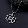 ROMANTICWORK Cross Necklace for Men 925 Sterling Silver Three Nail
