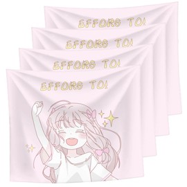 Levemolo 4pcs ' Tapestry Living Room Blankets for Teen Wall Art Decoration Aesthetic Home Decor Wall Hanging Blanket Pink School Cute Room Decor Girly Teen Polyester Pink
