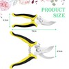 OFFCUP Garden Secateurs, Florist Scissors, Bypass Pruning Shears Professional Secateurs