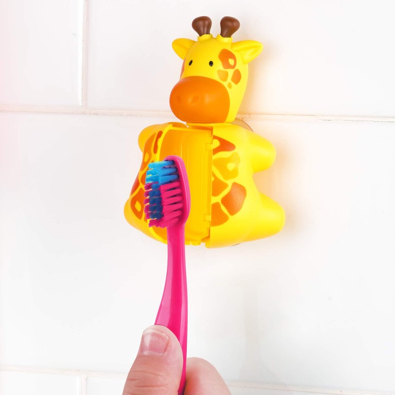 Flipper Animal World Toothbrush Holder, Giraffe