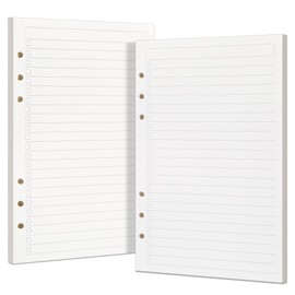 Toplive A5 Filler Paper To Do List, 6 Ring Planner Binder Inserts Paper Daily Checklist, A5 Loose Leaf Refill Paper 160 Sheets for A5 Notebook Budget Binder