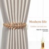 Curtain Tiebacks, Metal Leaves Curtain Holdbacks Adjustable Curtain Straps Curtain