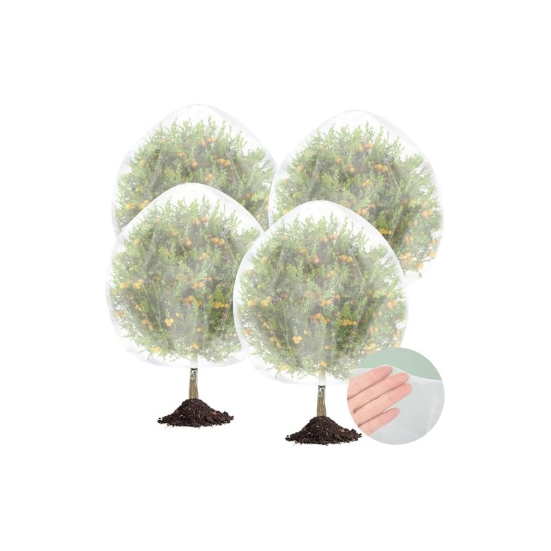 4PCS Ultra-Fine Mesh Fruit Tree Netting - 7.5 x 5.2