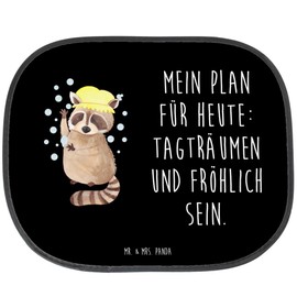 Mr. & Mrs. Panda Car Sun Shade Raccoon Gift Animal Motifs Washing Soap Bubbles Sun Protection for Car Windows Sun Car