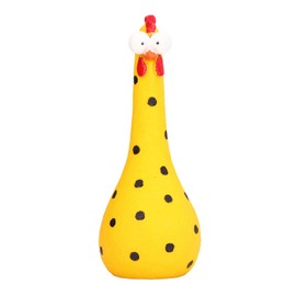 Chicken Statue, Big Eye Chicken Long Neck, Microlandschaft Hand Crafted Animal Garden Statues for Garden Yard Art Decoration(Yellow)