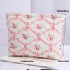 FITINI Makeup Bag Travel Large Portable Quilted Floral Print Cosmetic