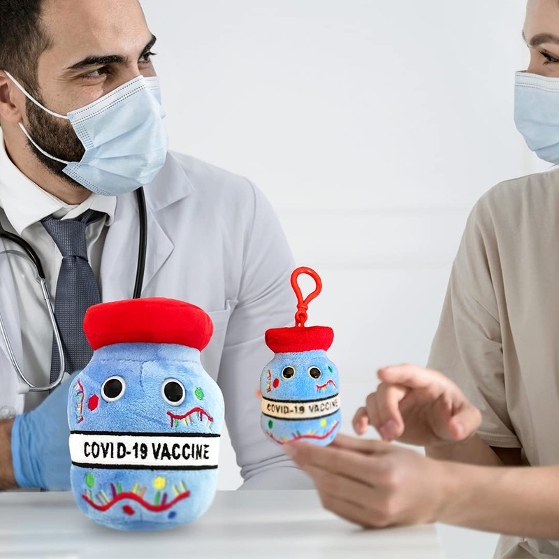 GIANTmicrobes COVID-19 Vaccine Plush Keychain