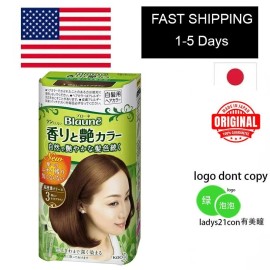 Kao Japan Kao Blaune Aroma Natural Glossy Cream Gray Hair Dye Color 2 3 4 4NA 5 6 7 - #3 lighter light brown