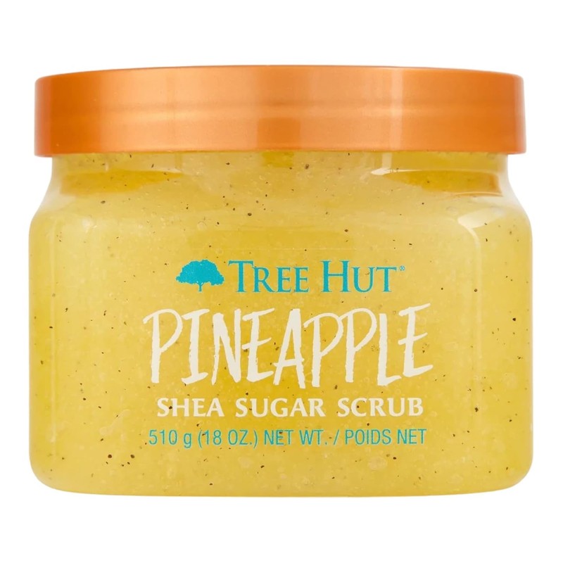 TREE HUT, Pineapple Shea Sugar Scrub, Exfoliante Corporal de Piña,