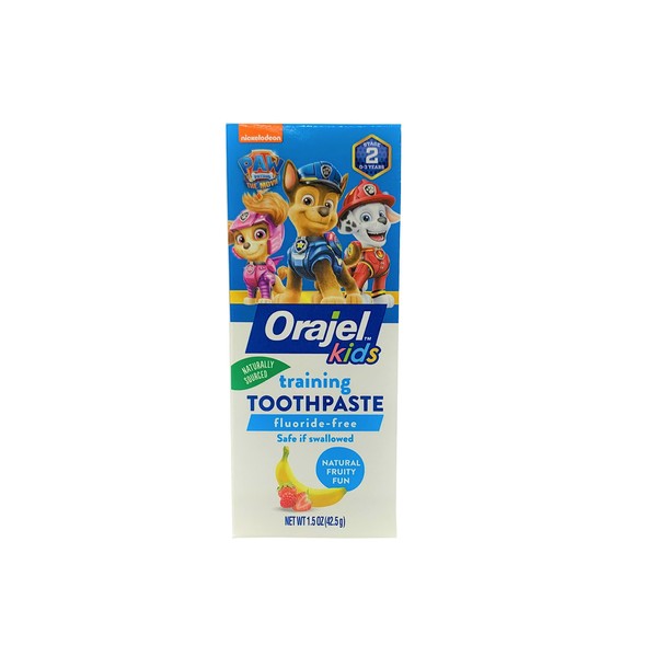 2 pack of Orajel Toddler Training Toothpaste Fruity Fun 1.5 oz.