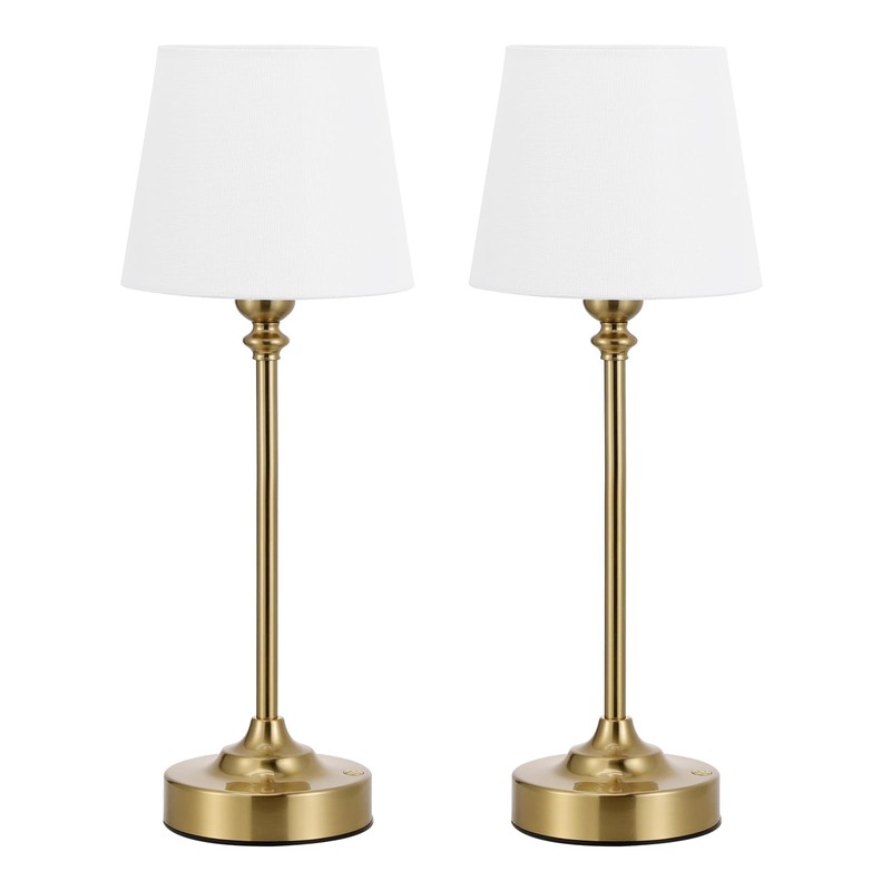 Kakanuo Cordless Table Lamps Rechargeable Set - 2 Pack Gold